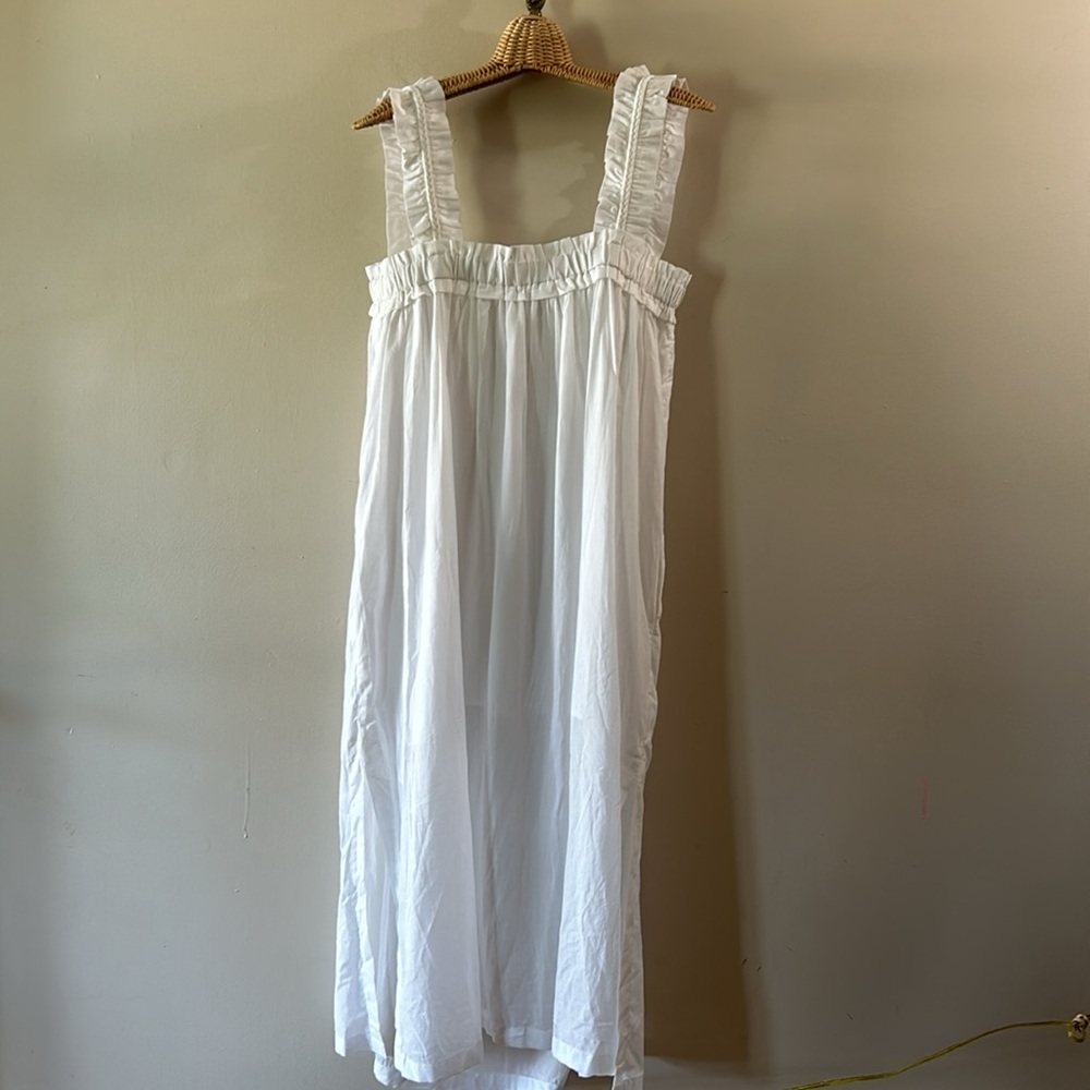 J. Crew cotton voile ruffle-trim shift dress size large - Picture 12 of 12